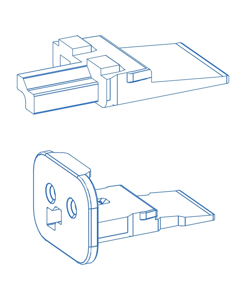 Deutsch DT key A wedgelocks