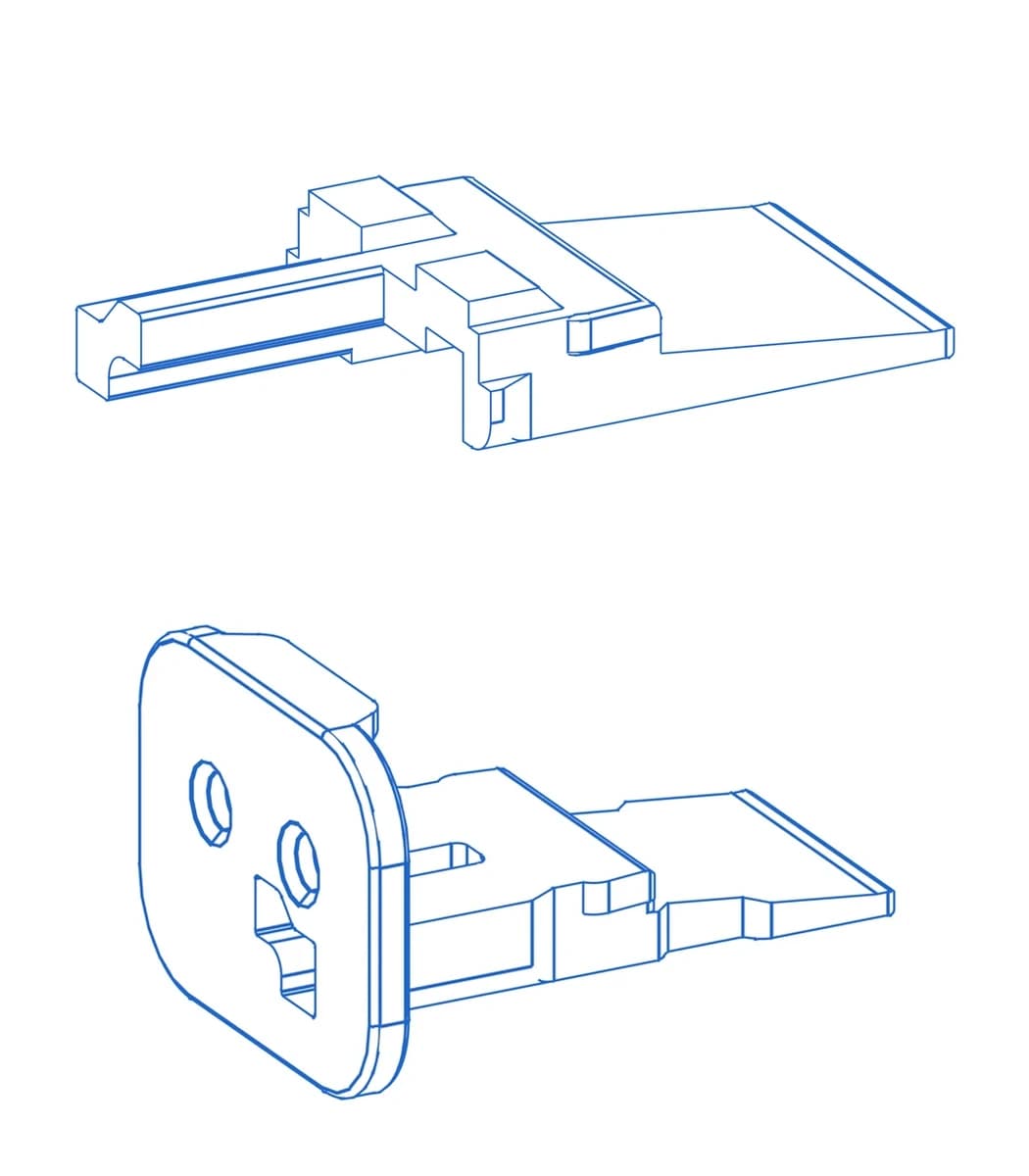 Deutsch DT key B wedgelocks