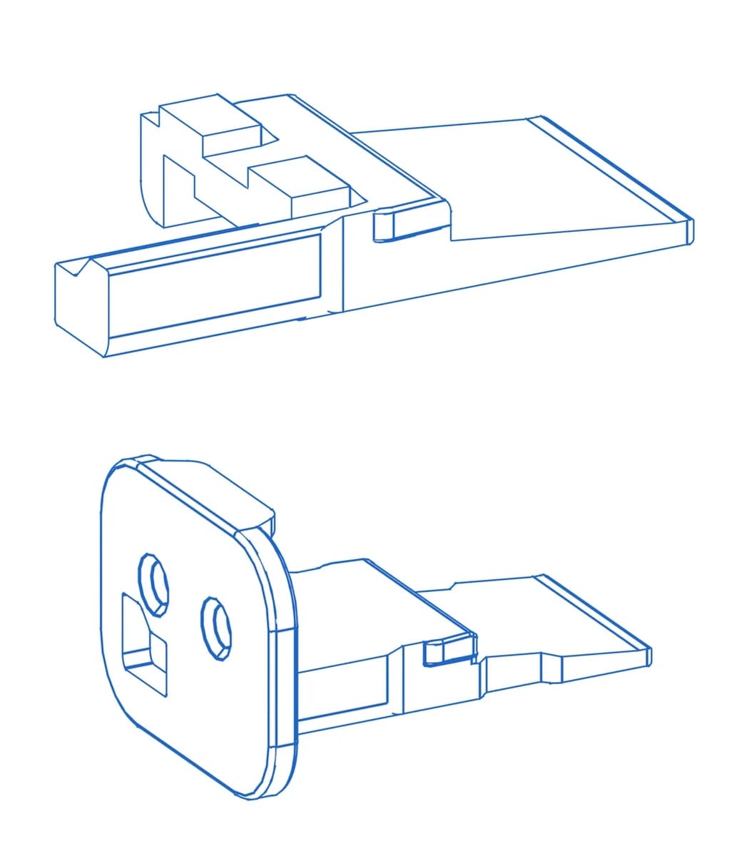 Deutsch DT key C wedgelocks