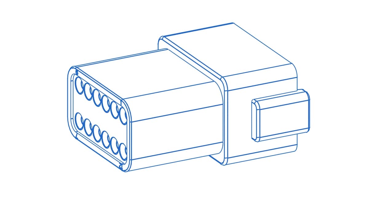 DT04-12PA 12-Way Receptacle