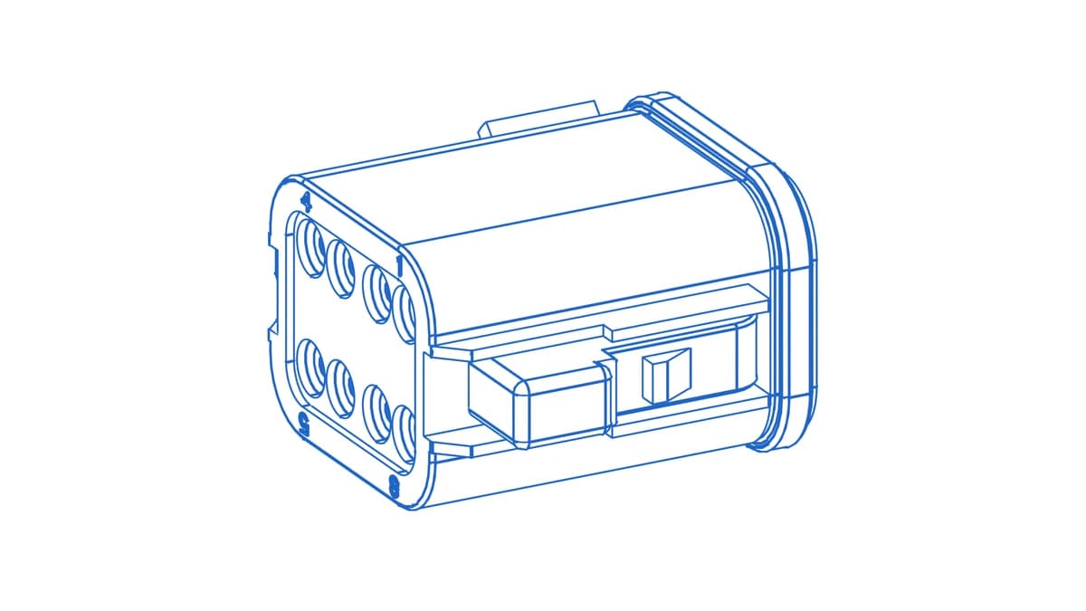 DT06-08SB 8-Way Plug