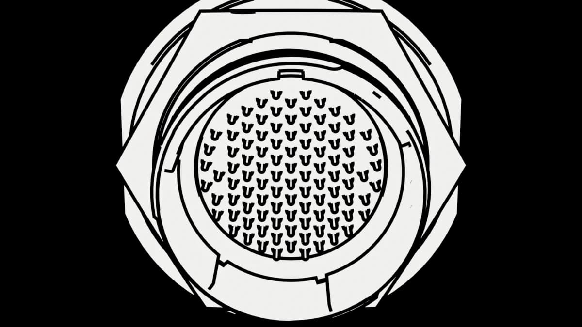 MIL-DTL-38999 Series III, shell 23, insert 23-35, 100 contacts