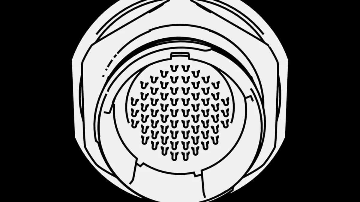 MIL-DTL-38999 Series III, shell 19, insert 19-35, 66 contacts