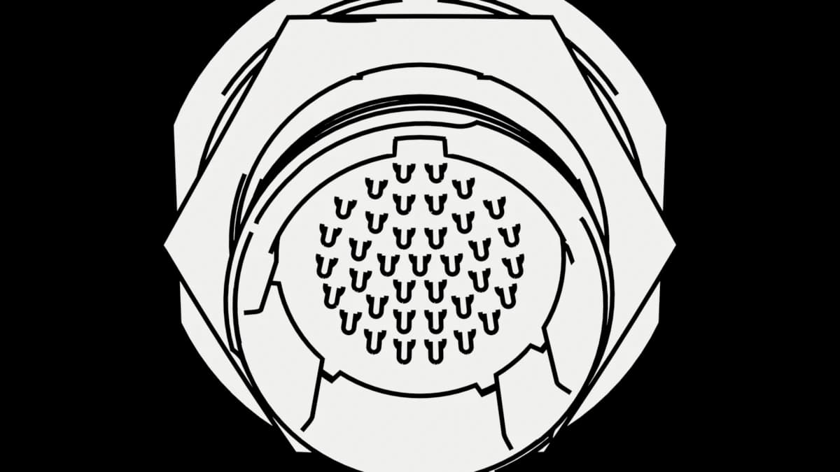 MIL-DTL-38999 Series III, shell 15, insert 15-35, 37 contacts