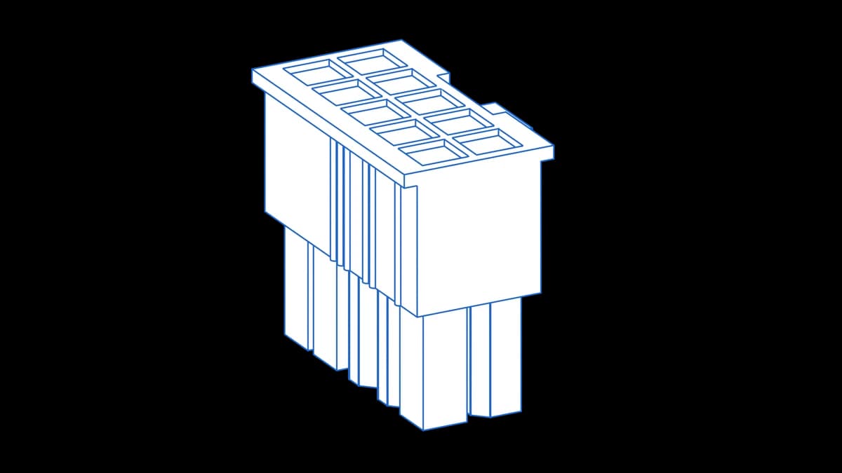 Molex Mini-Fit Jr. 10-circuit dual-row receptacle housing