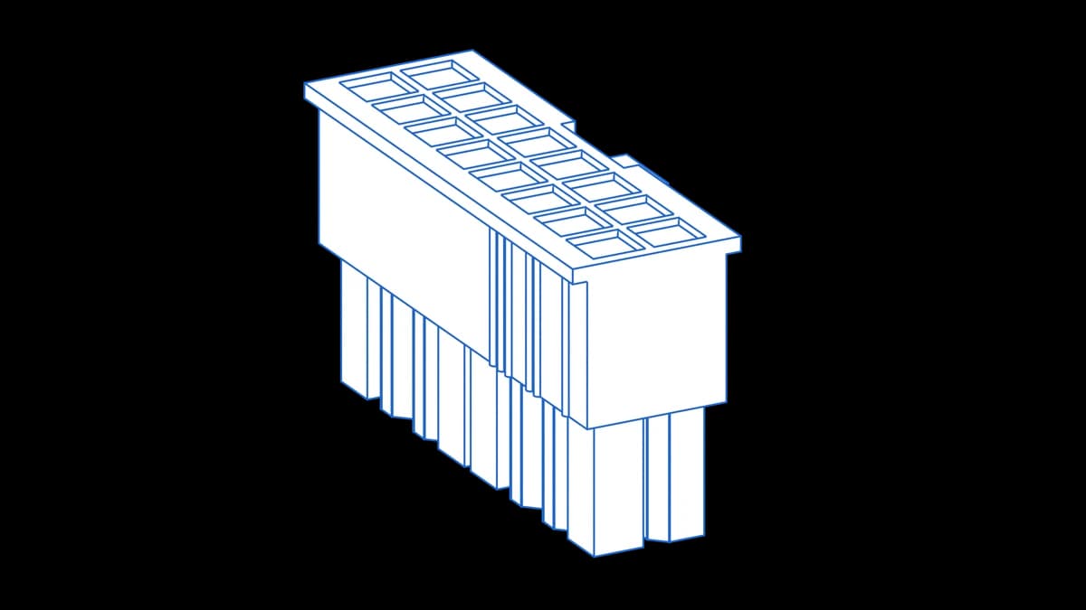 Molex Mini-Fit Jr. 16-circuit dual-row receptacle housing