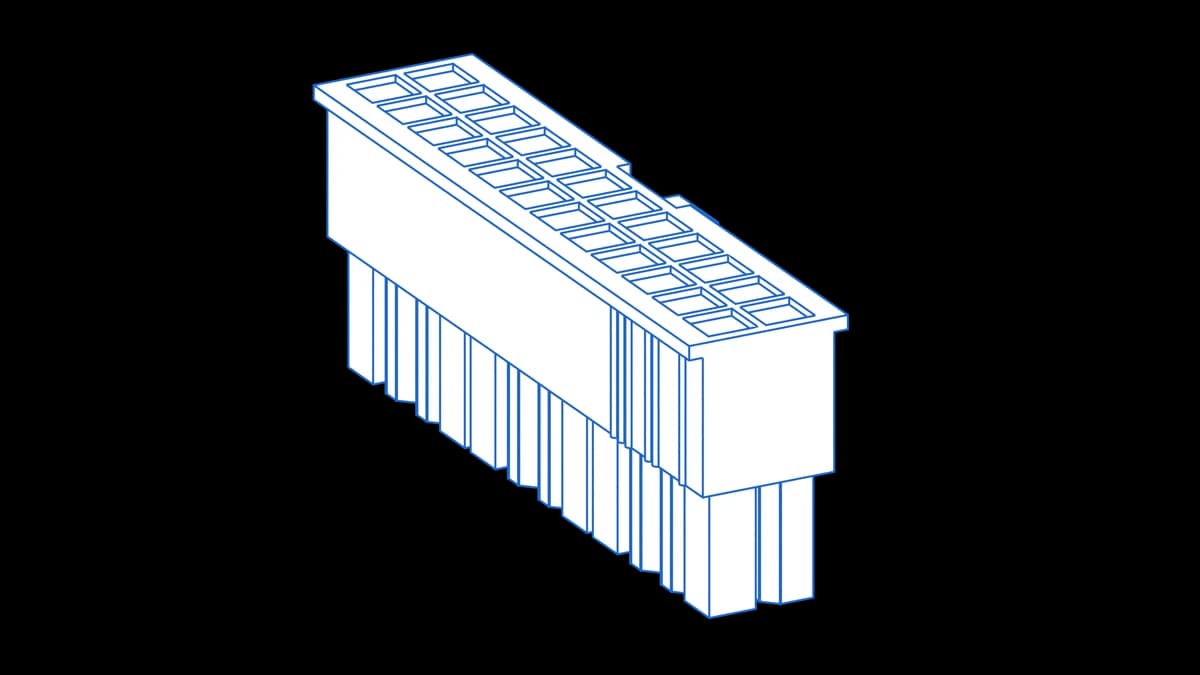 Molex Mini-Fit Jr. 24-circuit dual-row receptacle housing