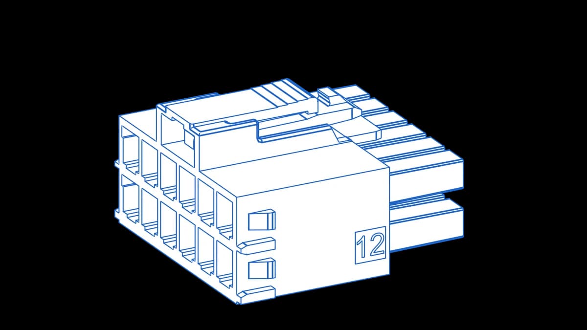 Molex Ultra-Fit 12-circuit dual-row receptacle housing